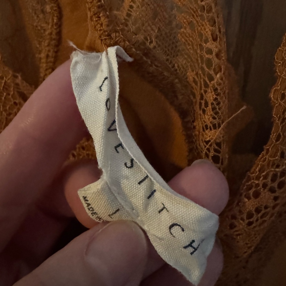 Lovestitch Lace-Trim Cami in Burnt Orange, Large- NWOT - Picture 6 of 6